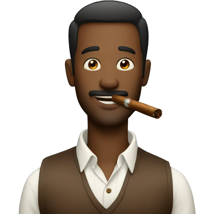 Alpha man with cigars emoji