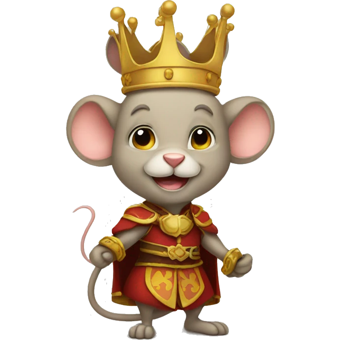 Mouse king emoji