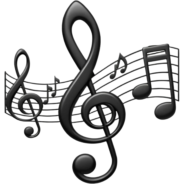 Bass and treble clef emoji