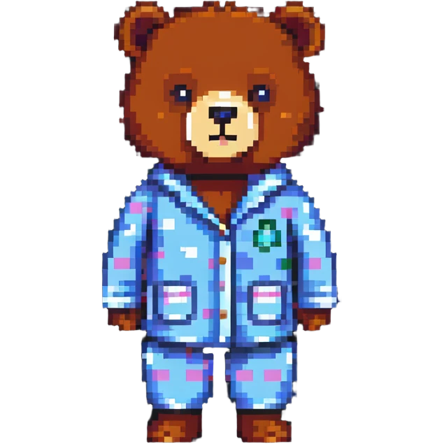 bear in pajamas emoji