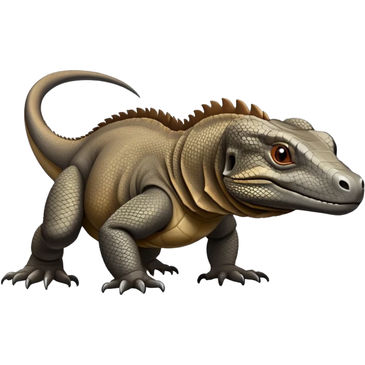 Komodo dragon How is It grey and brown emoji