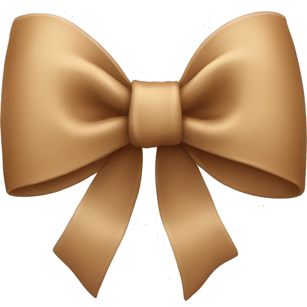 Light Brown bow  emoji