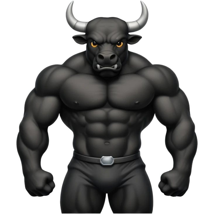 bull black emoji