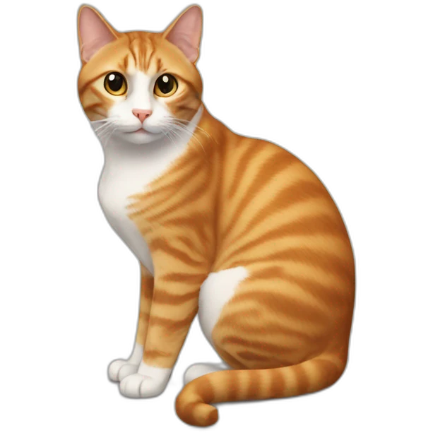cat sitting in real life emoji