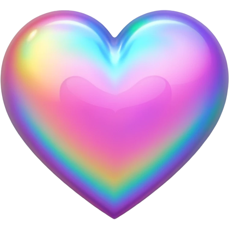 heart with a holographic pattern emoji
