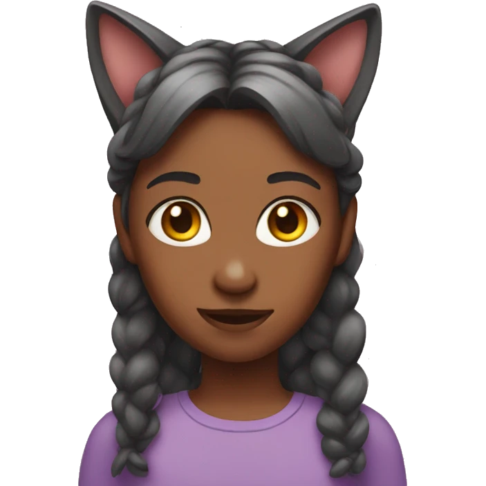 Girl with cat ears  emoji