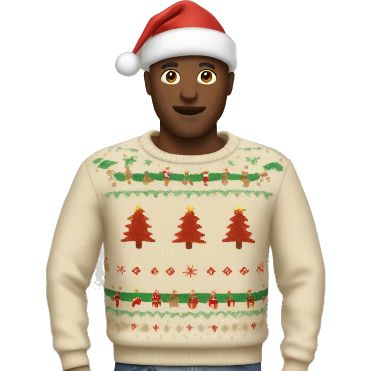 beige christmas sweater emoji
