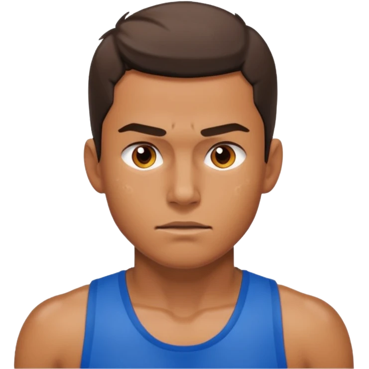 young man sweaty after training emoji