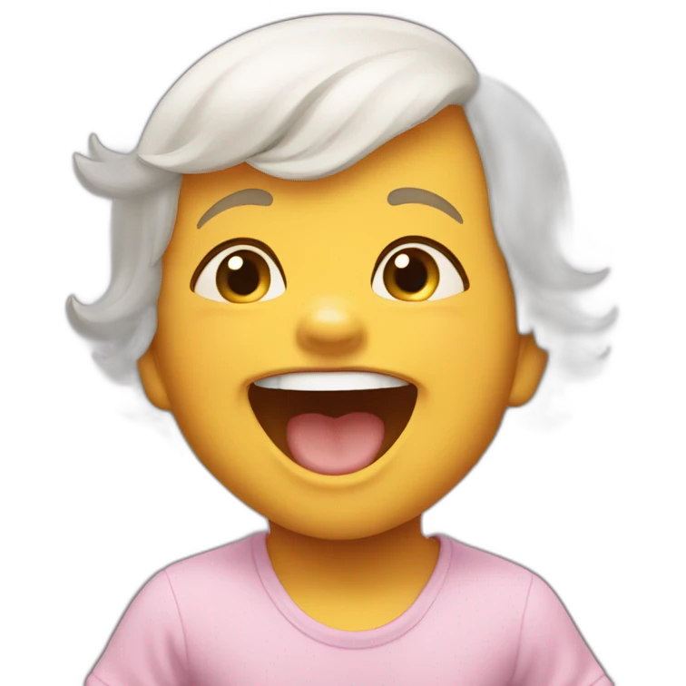 Laughing baby today emoji