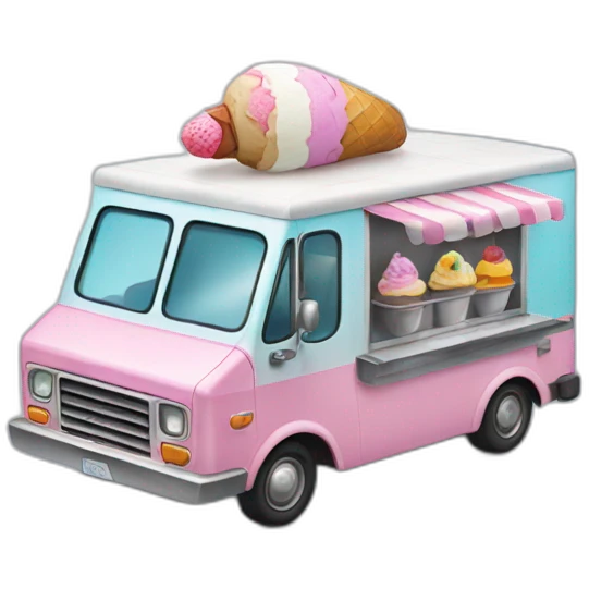 Ice cream truck emoji
