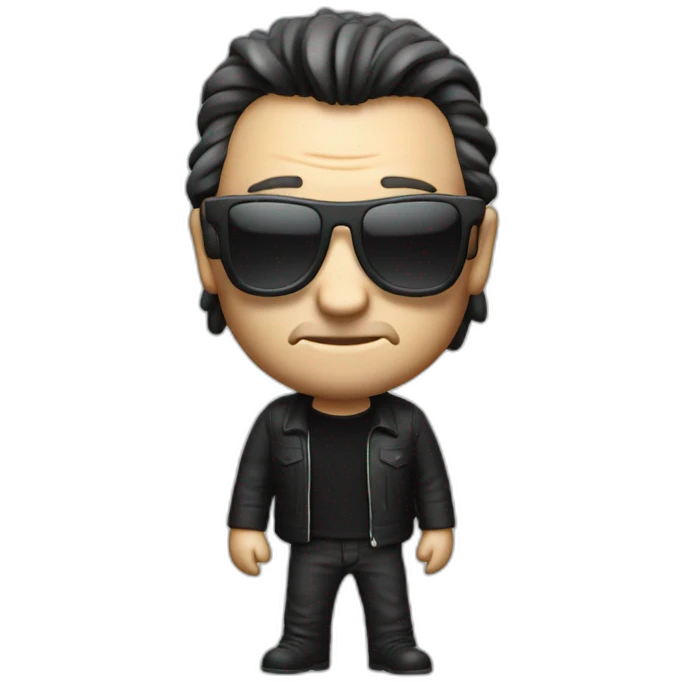 Bono vox 3d apple style emoji