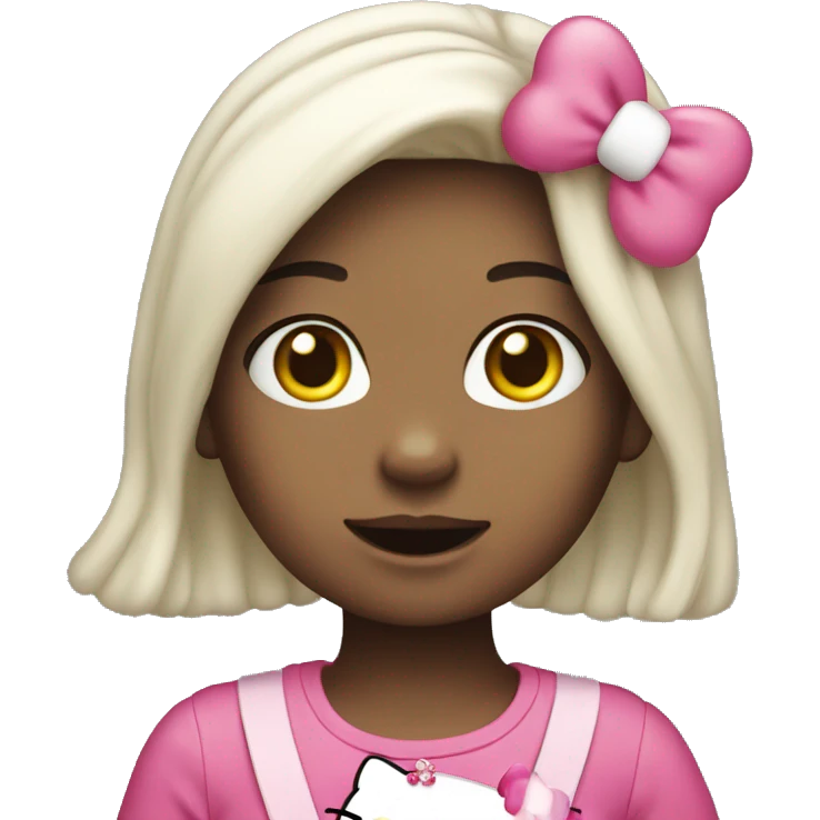 Hello kitty girl emoji