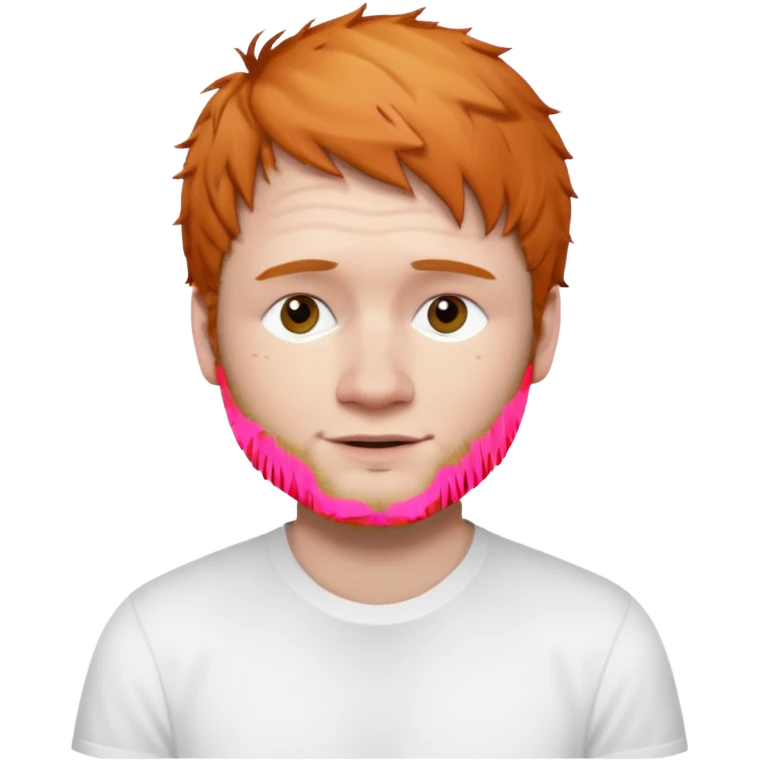 Ed Sheeran wear white shirt emoji