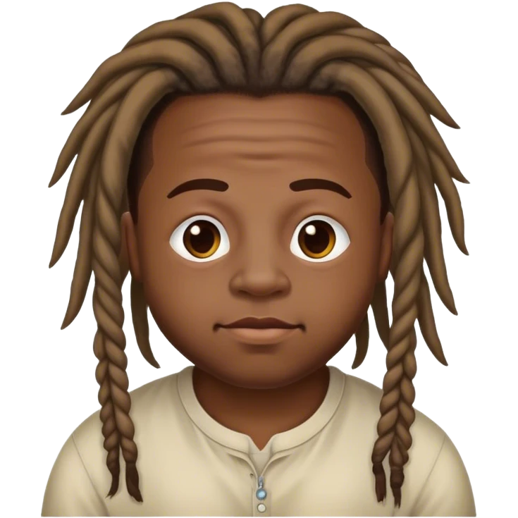 Black down syndrome guy with dreads  emoji