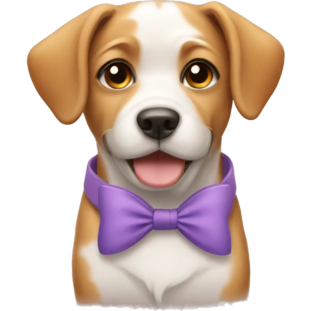  Dog with a bow emoji
