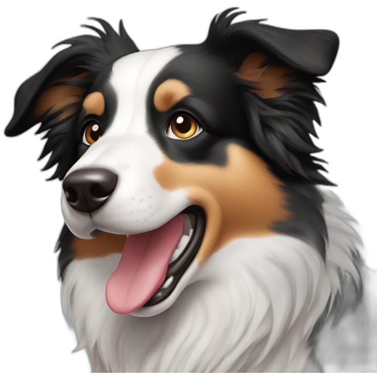 Border collie driekleur emoji