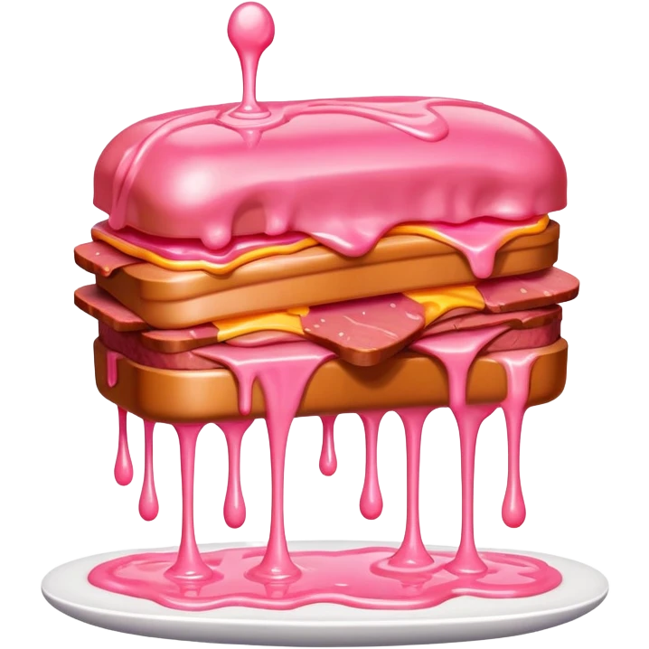  SPAM meat melted pink dripping sauce neo classical statue emoji