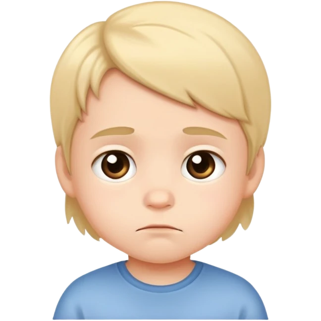 ی بچه ناز و گوگولی ک اخم کرده emoji