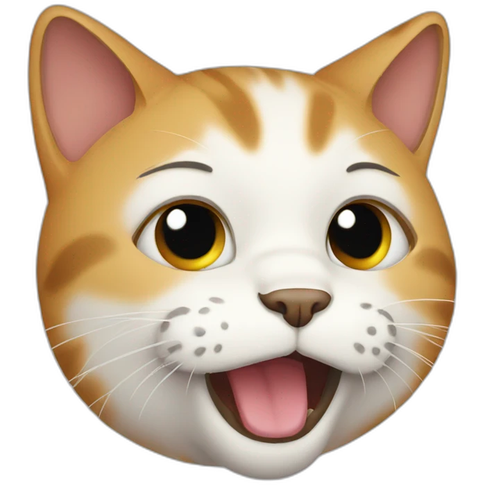 cat crying agressively emoji