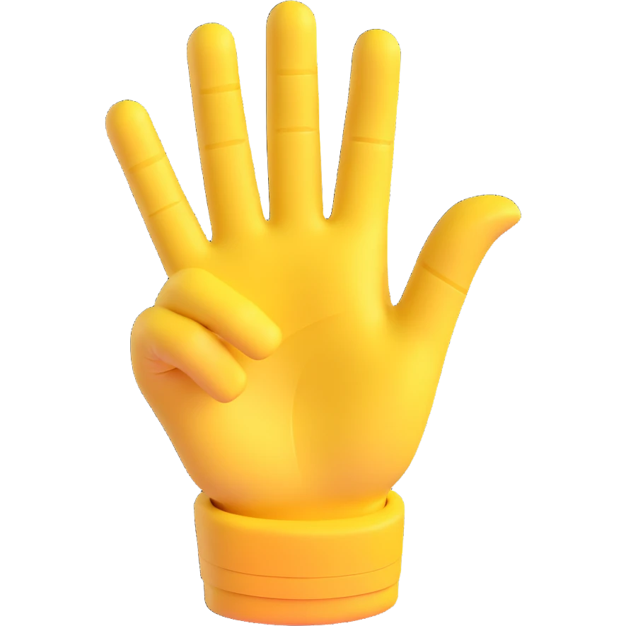 yellow hand making the 'OK' gesture with a bandage on the finger, 3D emoji style emoji
