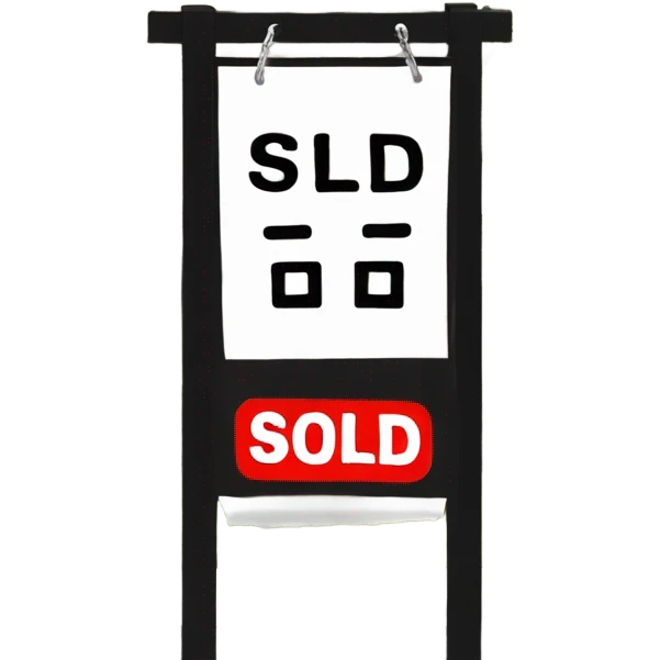 real estate sign that says “ sold”  emoji