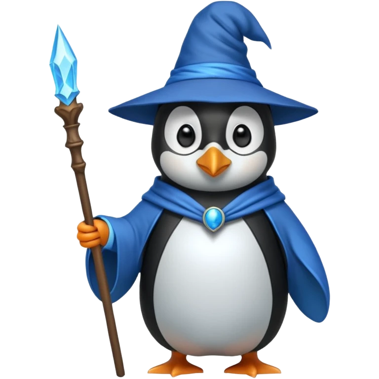 Penguin Wizard emoji