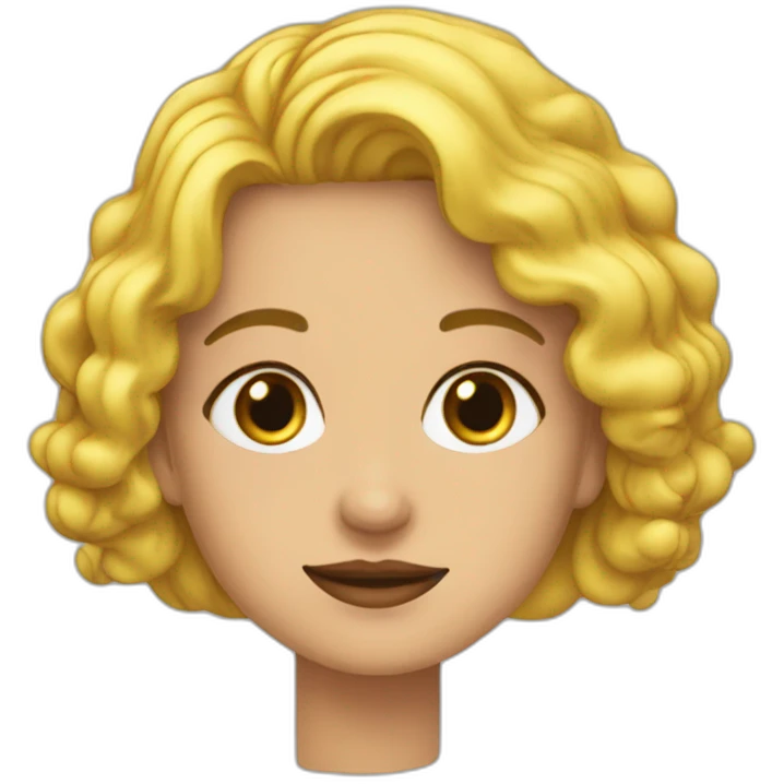 Linda de Suza avec des cœurs autour emoji