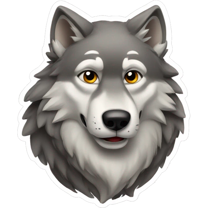 Wolf Christmas  emoji