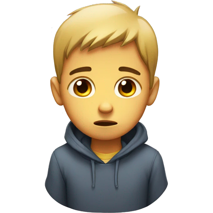 sad boy emoji