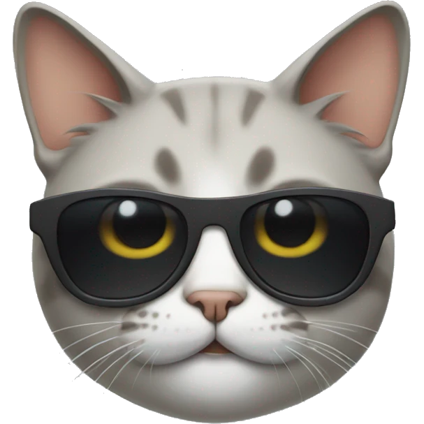 Cat with sunglasses emoji