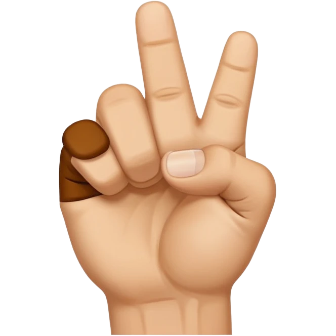 Nah derken elini yumruk yapsın baş parmağını işaret ve orta parmağının arasına soksun emoji