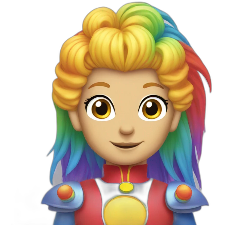 Rainbow brite cartoon emoji