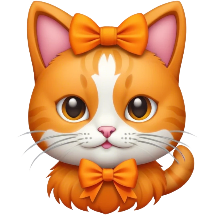 the cat emoji but with a bow emoji