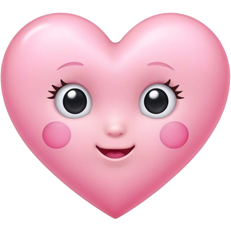 Baby pink heart emoji