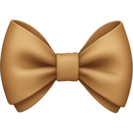 Light brown bow  emoji