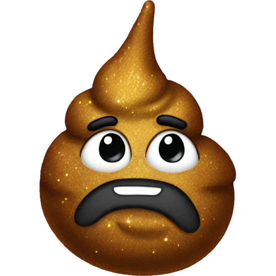 Sparkly poop emoji emoji