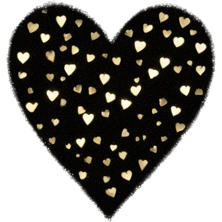Black sparkling heart emoji