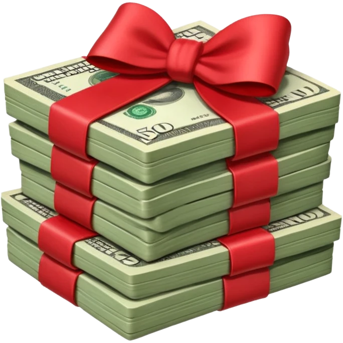 money with a bow emoji
