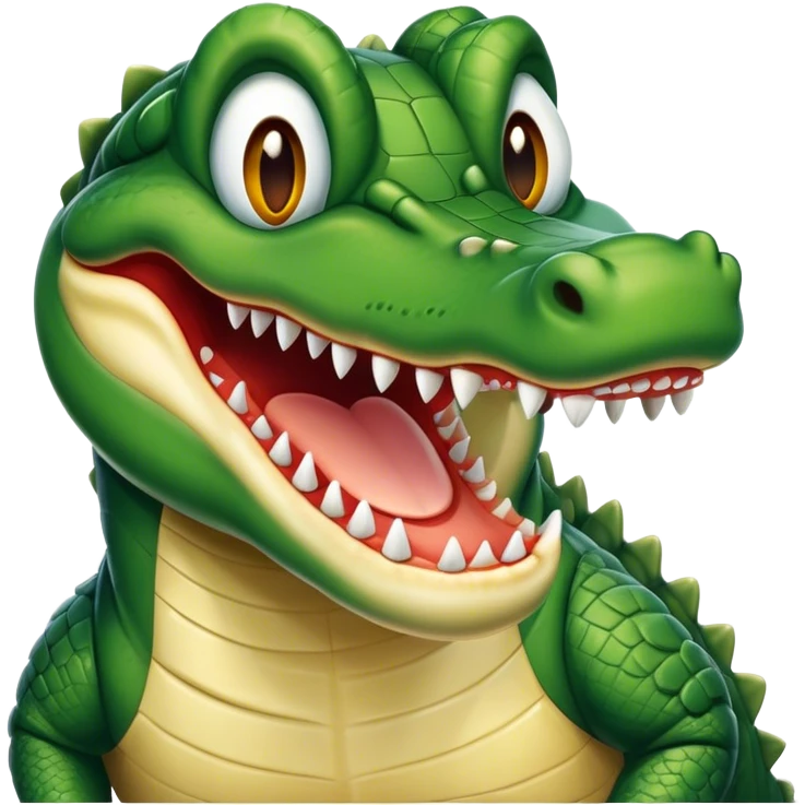 Alligator laughing  emoji