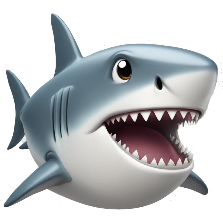 A shark pooping emoji