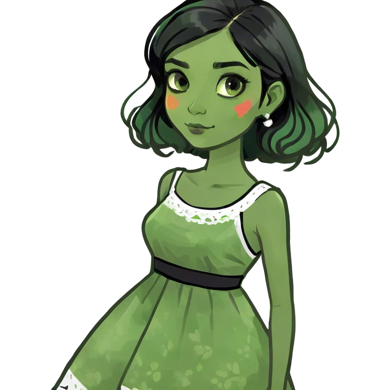 Beautiful girl with black hair now emoji