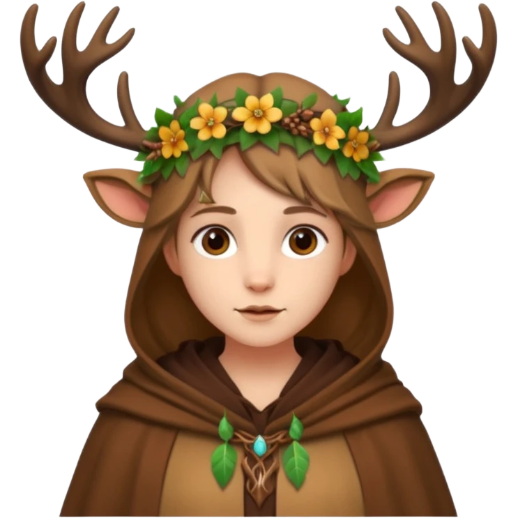 Druid human like fawn emoji