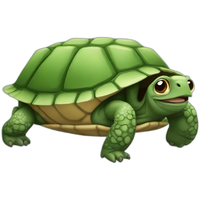 Singe sur tortue emoji