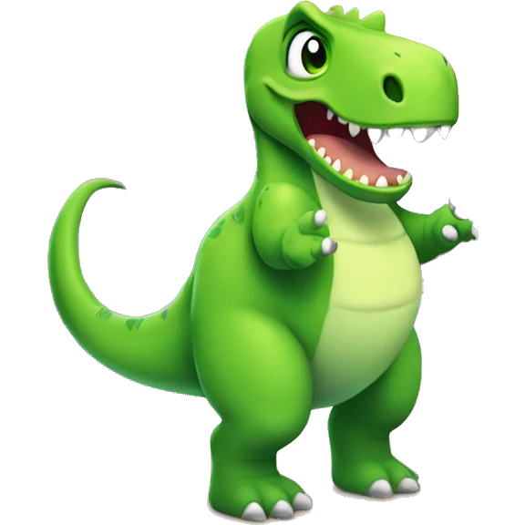 Dinosaurio en el gimnasio emoji