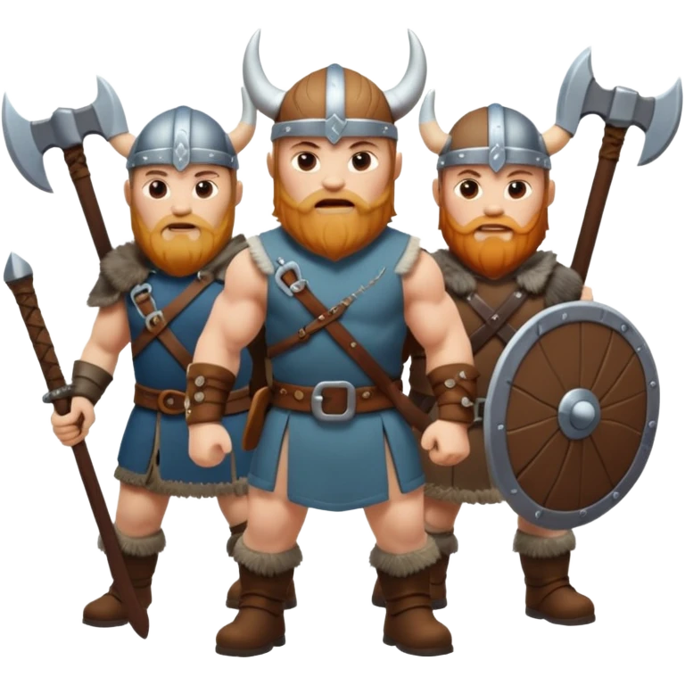 Realistic viking Warriors emoji