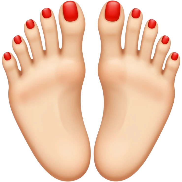 Toes flipping the bird emoji