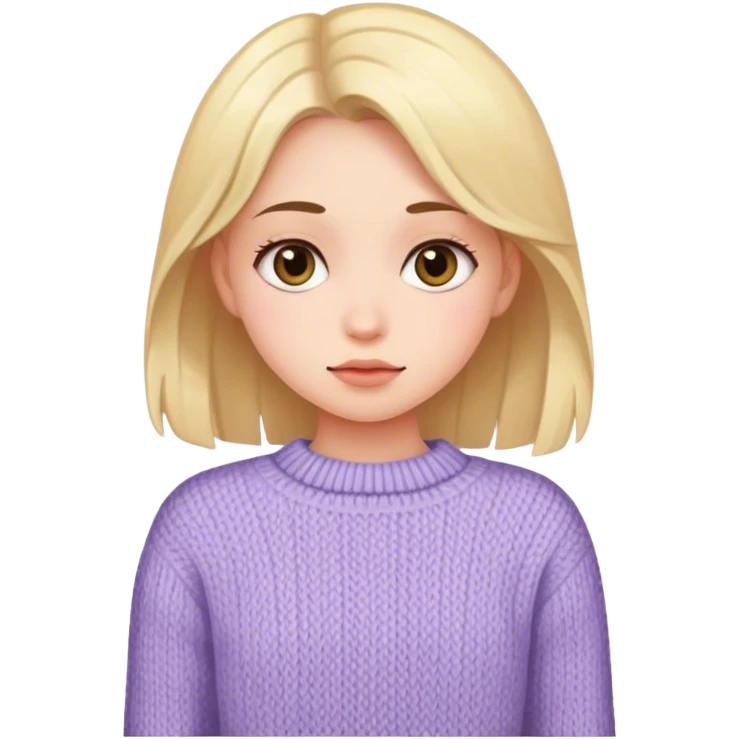 Girl in sweater  emoji