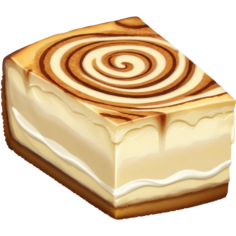 Cinnamon swirl cheesecake  emoji