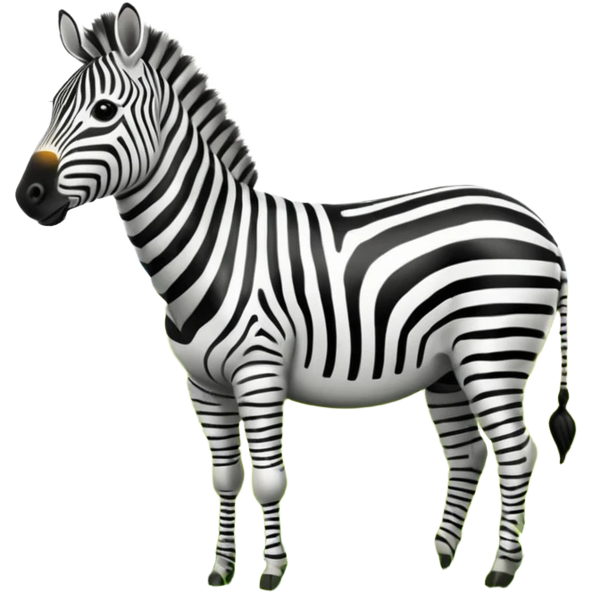 zebra grazing emoji