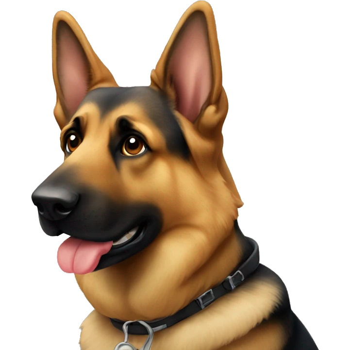 German shepherd  emoji